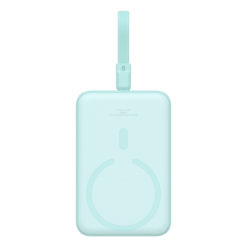 Powerbank Baseus Magnetic Mini Wireless 10000mAh 20W+kabel USB C-USB C (peppermint blue)