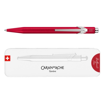 Caran d’Ache Długopis szwajcarski 849 Colormat-X, kolor czerwony w pudełku Slimpack.