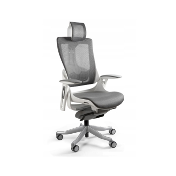 Fotel biurowy Wau 2 NW41 siatka charcoal/biały