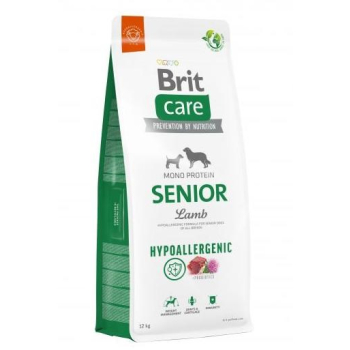 BRIT Care Mono Protein Hypoallergenic Senior Jagnięcina z ryżem - sucha karma dla psa - 12 kg
