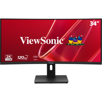 Monitor ViewSonic 34” VA3420C-2 Curved Monitor VA UWQHD 120Hz HDMI DP HUB głośniki