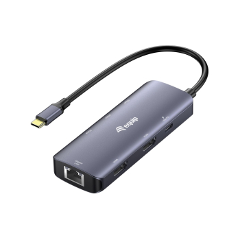 Equip 133501 stacja dokująca Przewodowa USB 3.2 Gen 1 (3.1 Gen 1) Type-C Szary