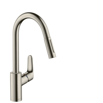 Bateria kuchenna Hansgrohe Focus M41 z wyciąganą wylewką