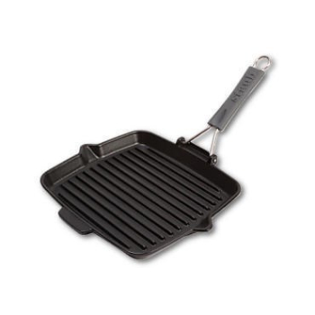 Patelnia grillowa STAUB IRON 40509-344-0 żeliwna 24 cm Czarny