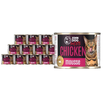 JD for CATS DOROSŁY KURCZAK MUS puszka KARMA MOKRA 200g*12
