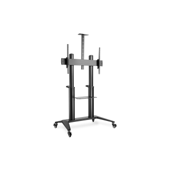 Stojak mobilny pojedynczy z półką i uchwytem na kamerę 1xLCD max. 120" max. 140kg