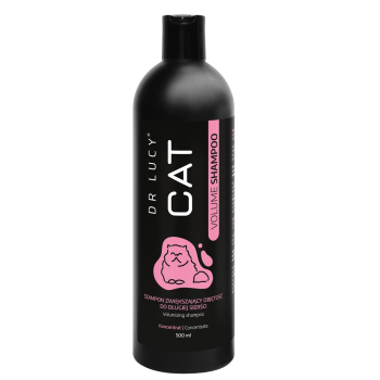 DR LUCY - CAT VOLUME SHAMPOO 500 ML SKONCENTROWANY, SZAMPON ZWIĘKSZAJĄCY OBJĘTOŚĆ DLA KOTÓW O DŁUGIEJ SIERŚCI
