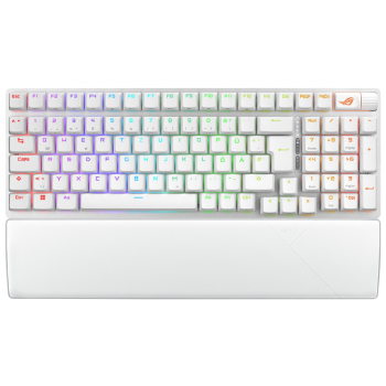 ASUS ROG Strix Scope II 96 Wireless klawiatura Gaming USB + RF Wireless + Bluetooth QWERTZ Niemiecki Biały