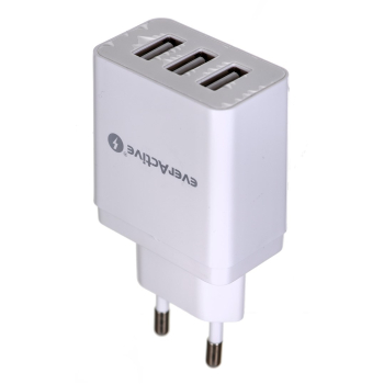Ładowarka sieciowa everActive SC-300 (USB; kolor biały)