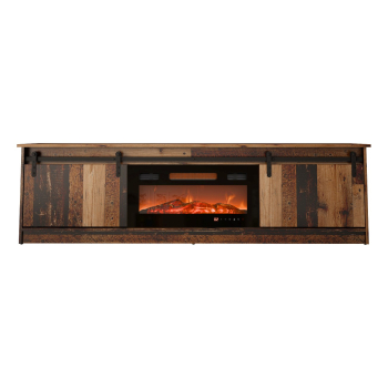 Szafka RTV GRANERO+kominek 200x56,7x35 old wood