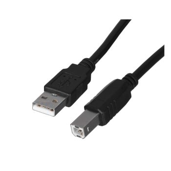 Kabel Lanberg CA-USBA-10CC-0018-BK (USB 2.0 M - USB 2.0 M; 1,8m; kolor czarny)