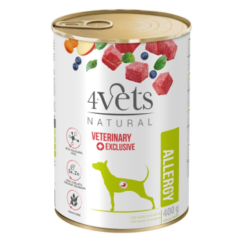 4VETS Natural Allergy Lamb Dog - mokra karma dla psa - 400 g