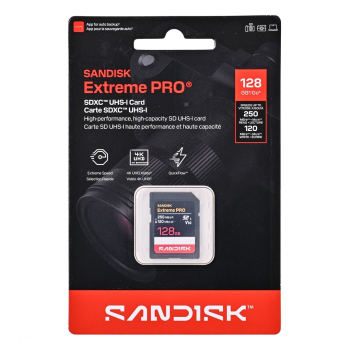 Sandisk Extreme Pro SD UHS-I 128GB SD 250MB/s(R) / 120MB/s(W)