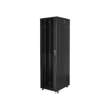Szafa jednosekcyjna Lanberg FF01-8837-12B (37U; 19''; 1833 mm / 800mm / 800 mm; stojąca; Pełne, Szklane; 800 kg; kolor czarny)