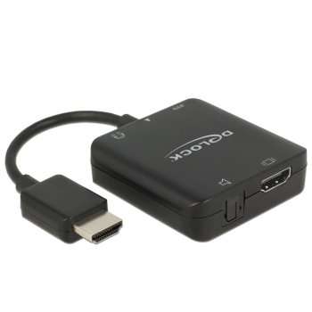 DeLOCK 63276 adapter kablowy HDMI Typu A (Standard) Czarny