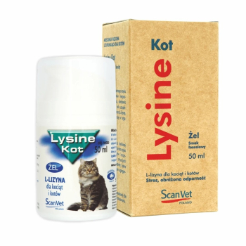 SCANVET ŁYSIENIE KOT  50 ML ŻEL  BUTELKA