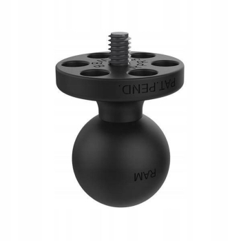 Adapter kulowy RAM® z trzpieniem gwintowanym 1/4"-20 do kamer sportowych - rozmiar B