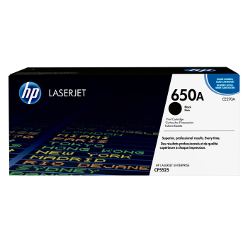 HP 650A oryginalny wkład z czarnym tonerem LaserJet