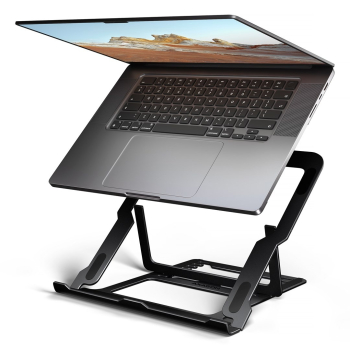 Axagon STND-LAB Laptop-Ständer, höhenverstellbar, faltbar, Aluminium Podstawka pod notebooka i tablet Czarny 43,9 cm (17.3")