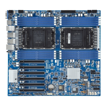 Płyta główna Gigabyte MS73-HB0 2x LGA4677 Intel Xeon Scalable 4/5gen C741 (16x DIMM, 3x SlimSAS (12x SATA), 2x 10Gbe, 2x1Gbe, 2xM.2, IPMI, E-ATX)