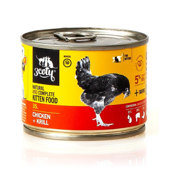 3Coty CHICKEN + KRILL  for Kittens 180g