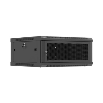 LANBERG SZAFA INSTALACYJNA RACK WISZĄCA 19" 4U 600X600 CZARNA DRZWI PERFOROWANE (FLAT PACK)