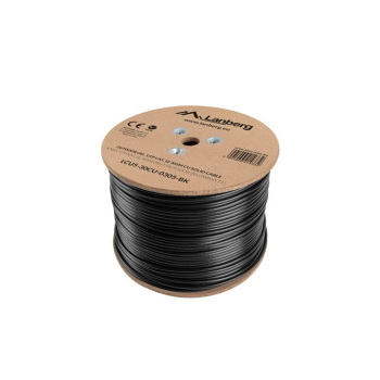 Kabel sieciowy Lanberg LCU5-30CU-0305-BK Czarny 305m Cat5e U/UTP