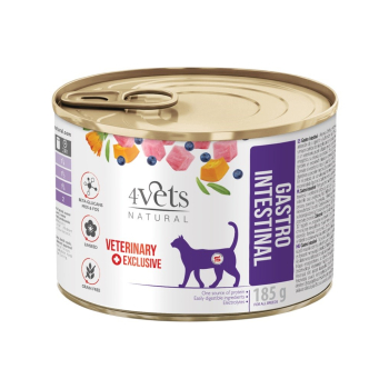 4VETS Natural Gastro Intestinal Cat - mokra karma dla kota - 185 g