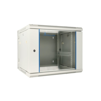 Extralink Szafa rack 9U 600x600 AZH Szara montowana na ścianie, dwusekcyjna