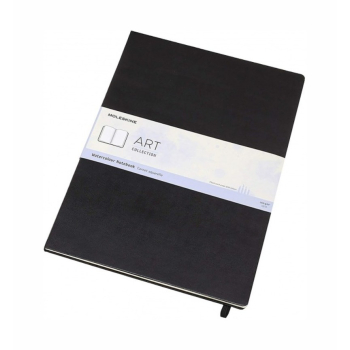 MOLESKINE Notatnik w formacie A3 60 stron papieru akwarelowego o gramaturze 200 g/m2, nadaje się do pracy z dużą ilością wody i technikami mokrymi.