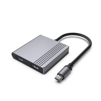 GEMBIRD ADAPTER USB TYPE-C 3W1 (PORT USB + HDMI + PD) GWIEZDNA SZAROŚĆ