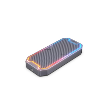 UNITEK OBUDOWA DYSKU USB-C M.2 SSD NVME/SATA, 10GBPS, RGB
