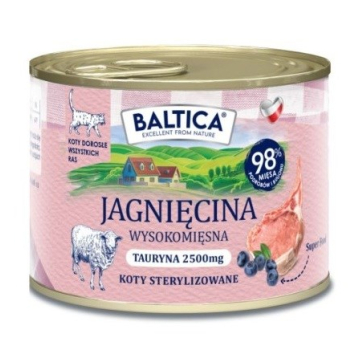 BALTICA SMAKI REGIONÓW Kot dorosły Jagnięcina 185g 185g