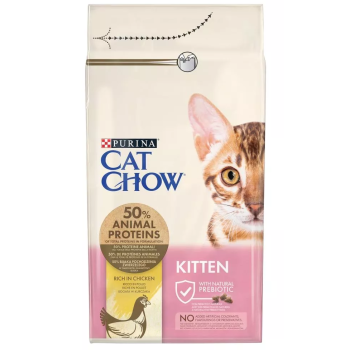 PURINA CAT CHOW Kitten Chicken - sucha karma dla kociąt - 1,5 kg