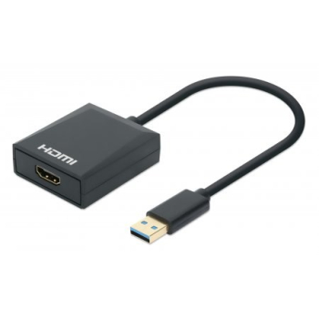Manhattan 153690 stacja dokująca Przewodowa USB 3.2 Gen 1 (3.1 Gen 1) Type-A Czarny