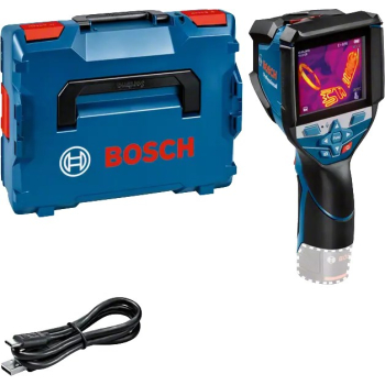 Bosch GTC 600 C Noise equivalent temperature difference (NETD) IR Czarny, Niebieski 256 x 192 px Wbudowany wyświetlacz LCD