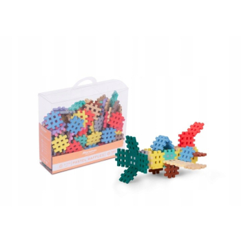 MARIOINEX Klocki Mini Waffle Pastel, 140 elementów