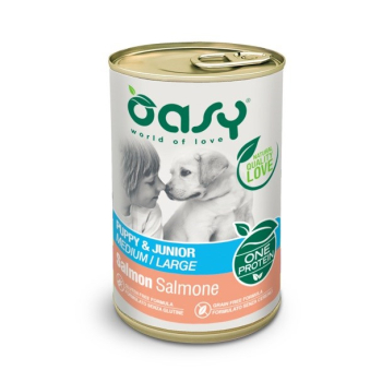 Oasy One Protein Puppy & Junior M/L Salmon 400gr