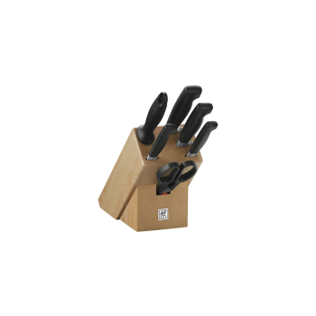 Zestaw noży ZWILLING Four Star 35066-000-0 (Blok do noży, Nożyczki, Nóż x 4, Ostrzałka do noża)