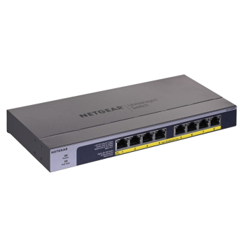 Switch Netgear GS108PP-100EUS 8p PoE 123W (PoE+: 8p) Unmanaged Gigabit