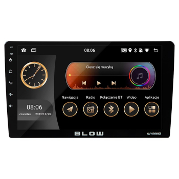 BLOW RADIO AVH-9992 2DIN 9" ANDROID/WIFI/GPS/ CARP