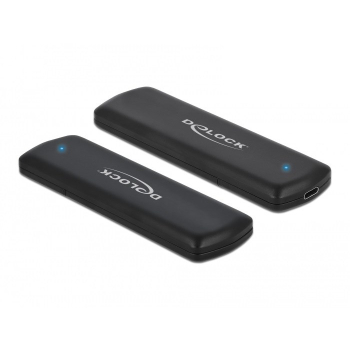 DELOCK Ext USB Typ-C Combo GehĂ¤use M.2 NVMe PCIe SATA SSD wf