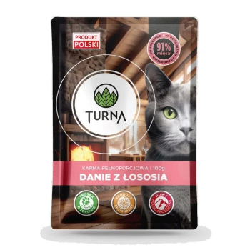 TURNA Cats danie z łososia mokra karma 100g