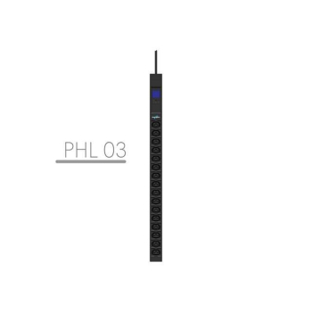 POWER WALKER LISTWA ZASILAJĄCA RACK PDU 19" 16X IEC C13 3M IEC C14 MIERNIK PIONOWA CZARNA
