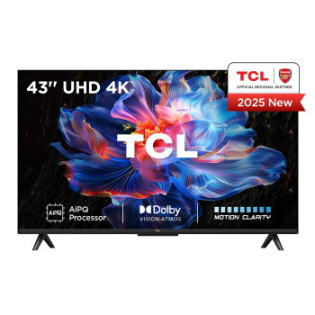 Telewizor TCL 43V6C DLED 43'' 4K Ultra HD Google TV Dolby Atmos DVB-T2 Czarny
