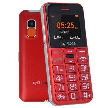 myPhone Halo Easy 4,32 cm (1.7") 70 g Szary, Czerwony Telefon dla początkujących