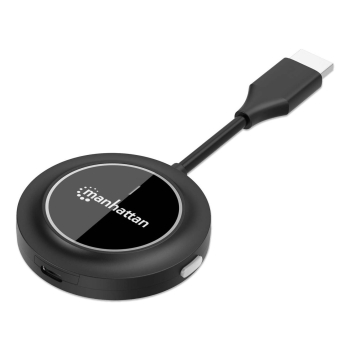 Manhattan 208444 przedłużacz AV Nadajnik AV Czarny