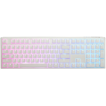 Ducky One 3 Classic Pure White klawiatura Gaming USB Niemiecki Biały