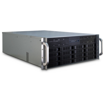 Inter-Tech 4U-4416L Rack Czarny, Srebrny
