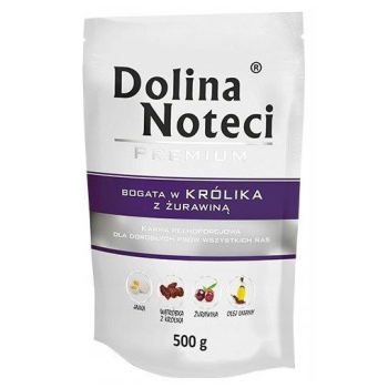 DOLINA NOTECI Premium bogata w królika z żurawiną - mokra karma dla psa - 500g